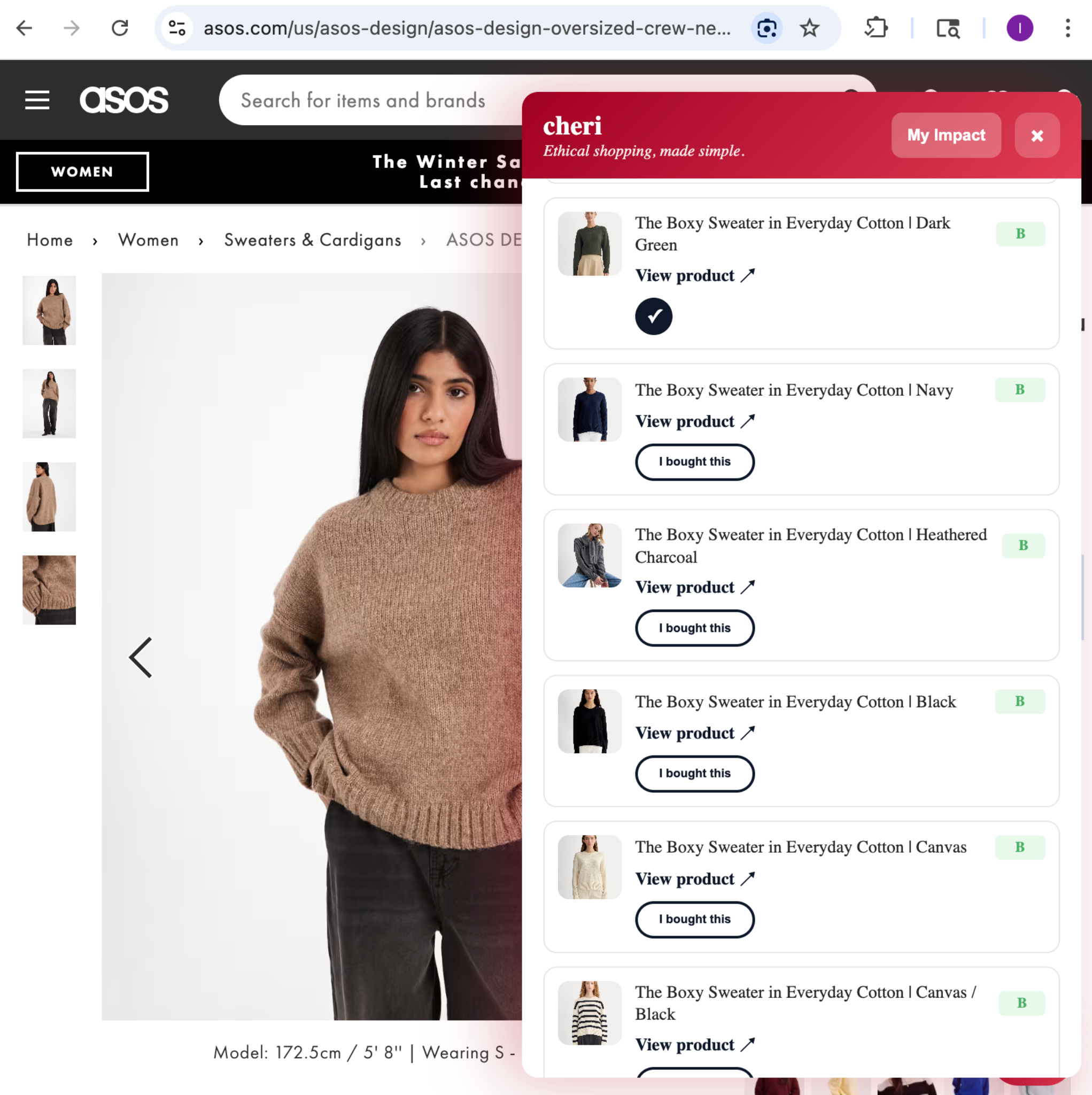 Cheri impact points and switches dashboard